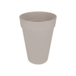 loft urban rond haut 35cm gris chaud